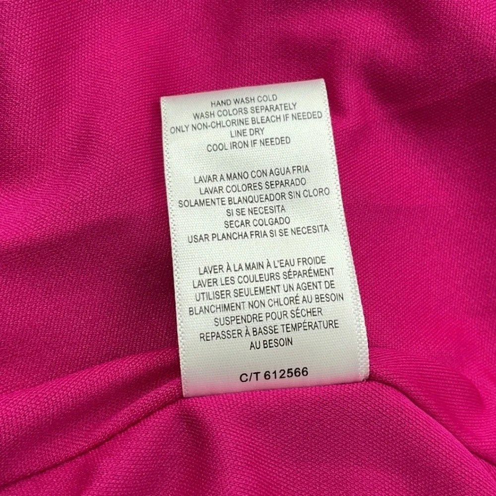 Taylor Magenta Floral Rosette Drop Waist Maxi Dress NWT 14 9121S Pink Formal